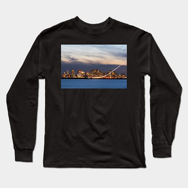 We have liftoff - plane taking off from Boston MA Steep Long Sleeve T-Shirt by WayneOxfordPh